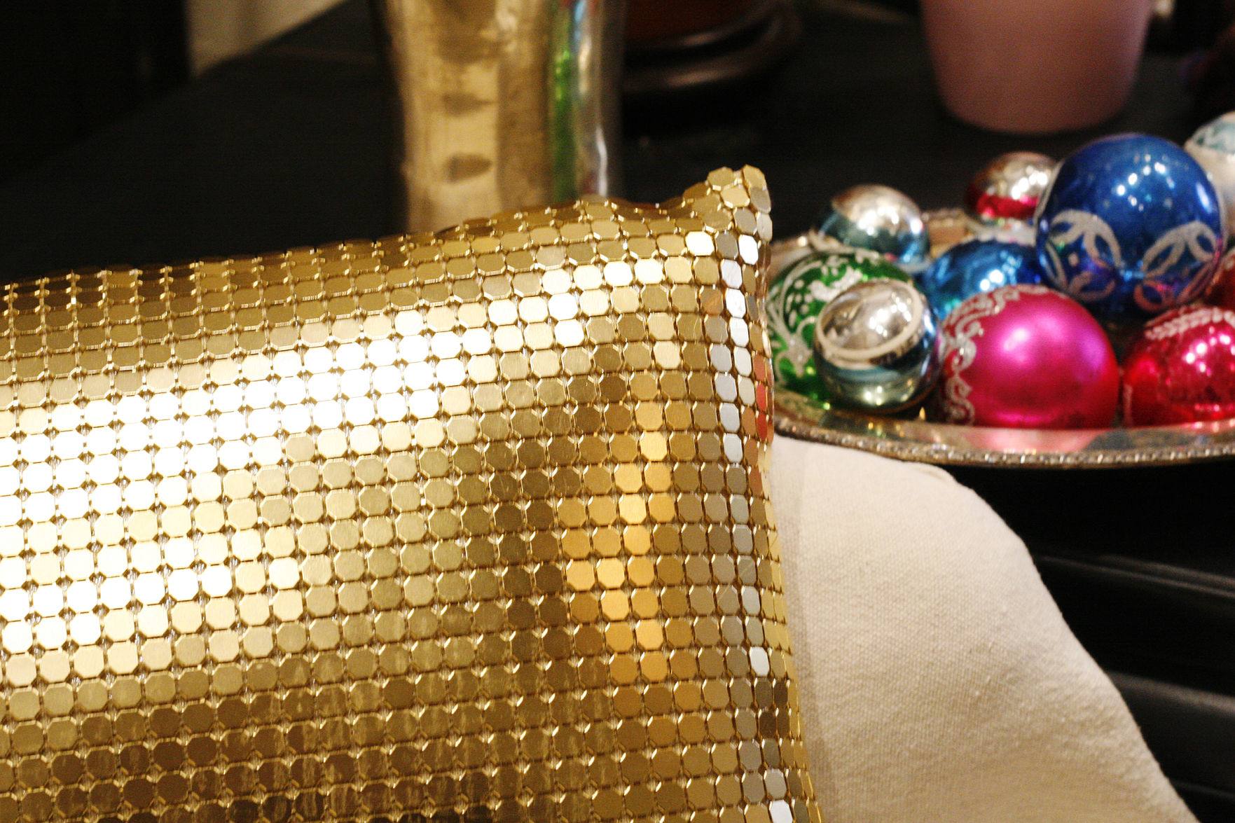 Sparkly pillow